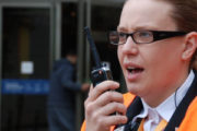 woman in Bromley on two way radio